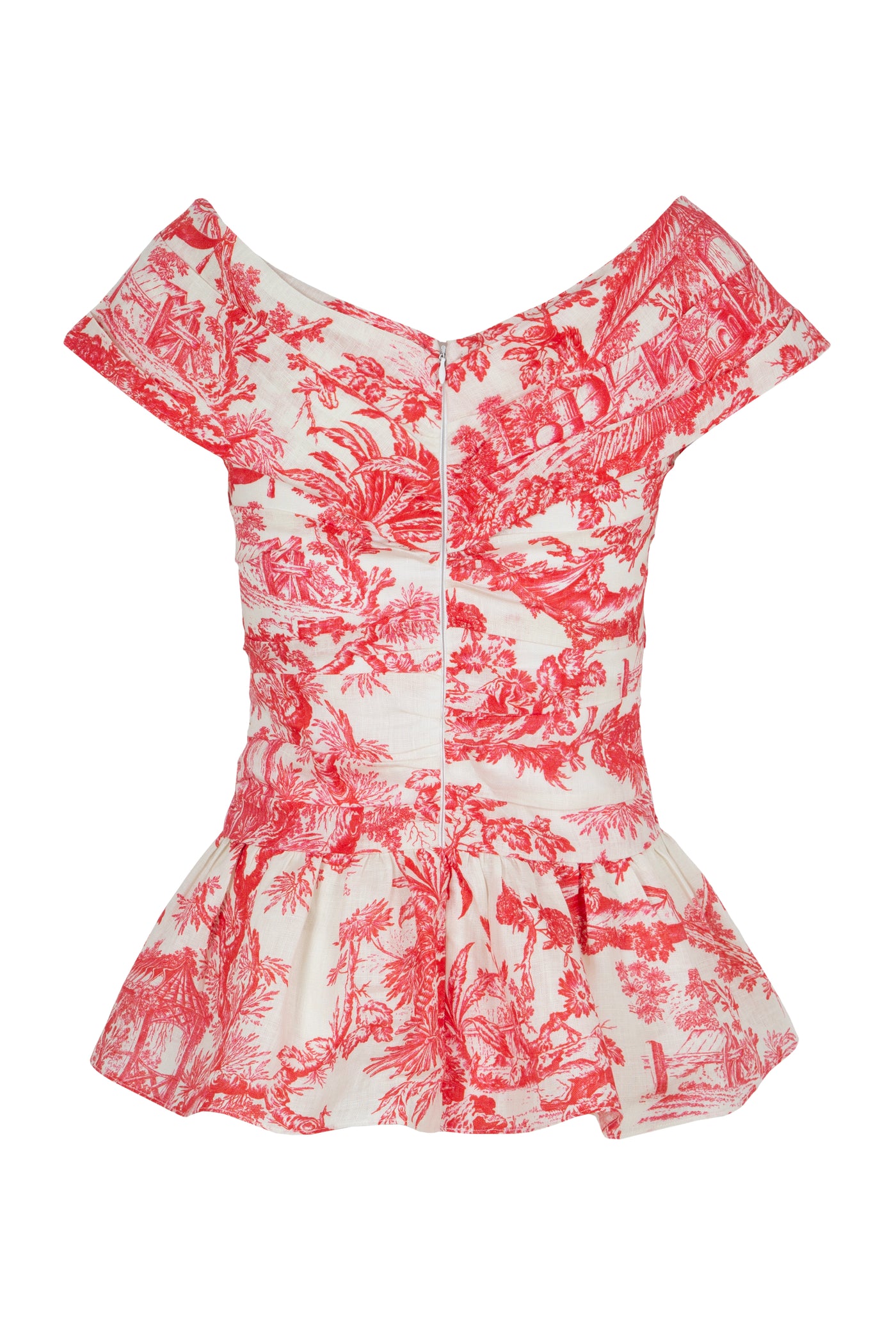 Lily Set in Cherry Red Toile