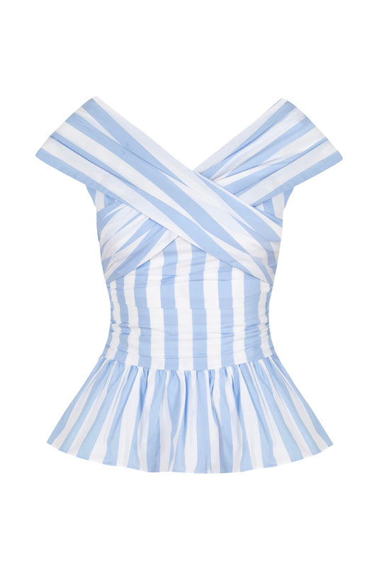 Lily Set in Striped Blue