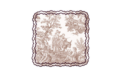 Brown ELISE Placemat and Napkin Set