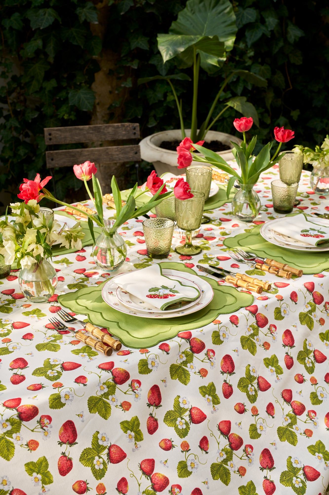 STRAWBERRY FIELDS Tablecloth